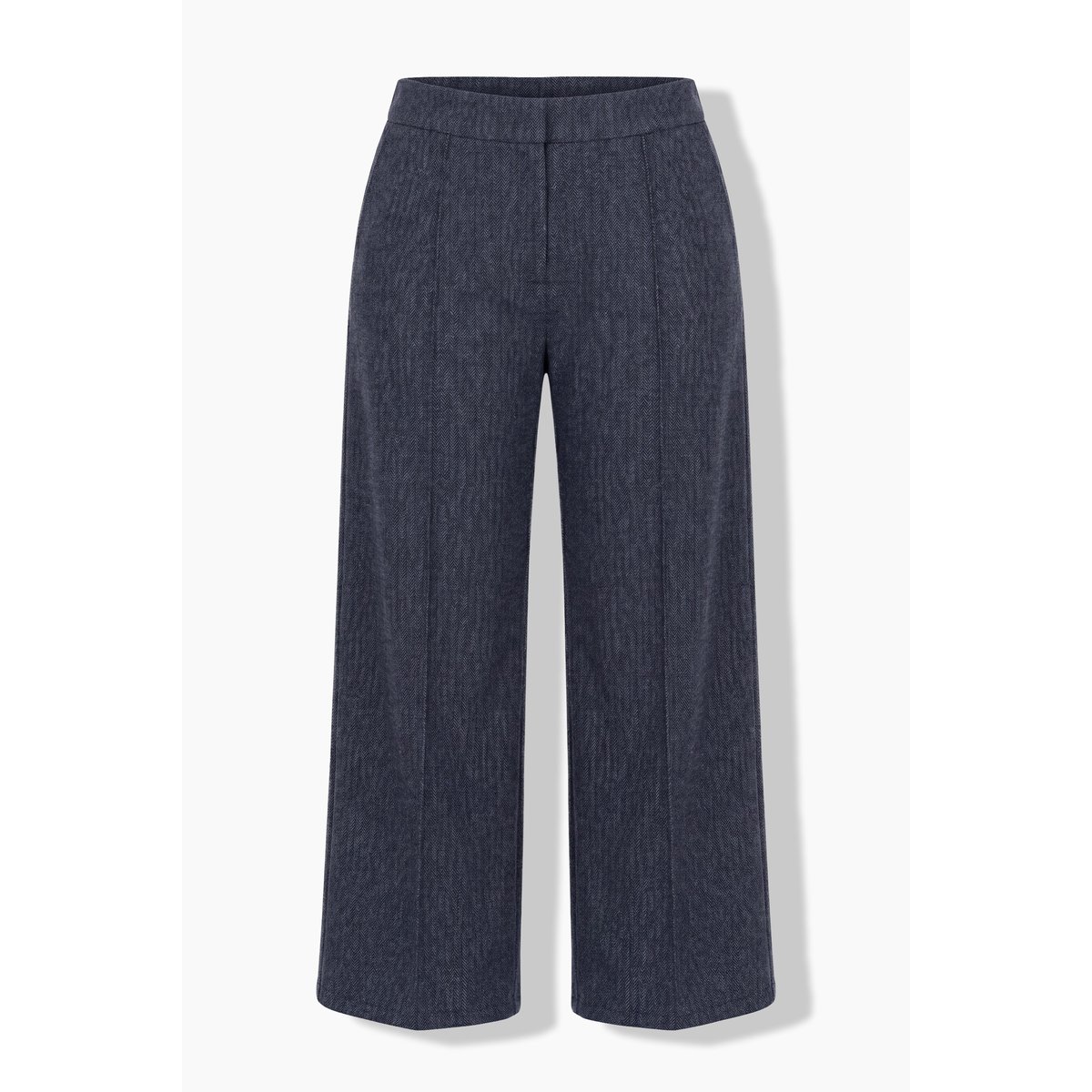 Pantalon Rose, motif à chevrons chiné anthracite, ULLA POPKEN