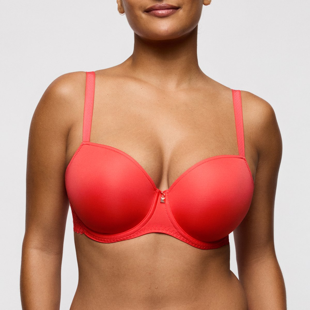 Soutien gorge balconnet rembourré GRACE BAY rouge - corail, PRIMADONNA