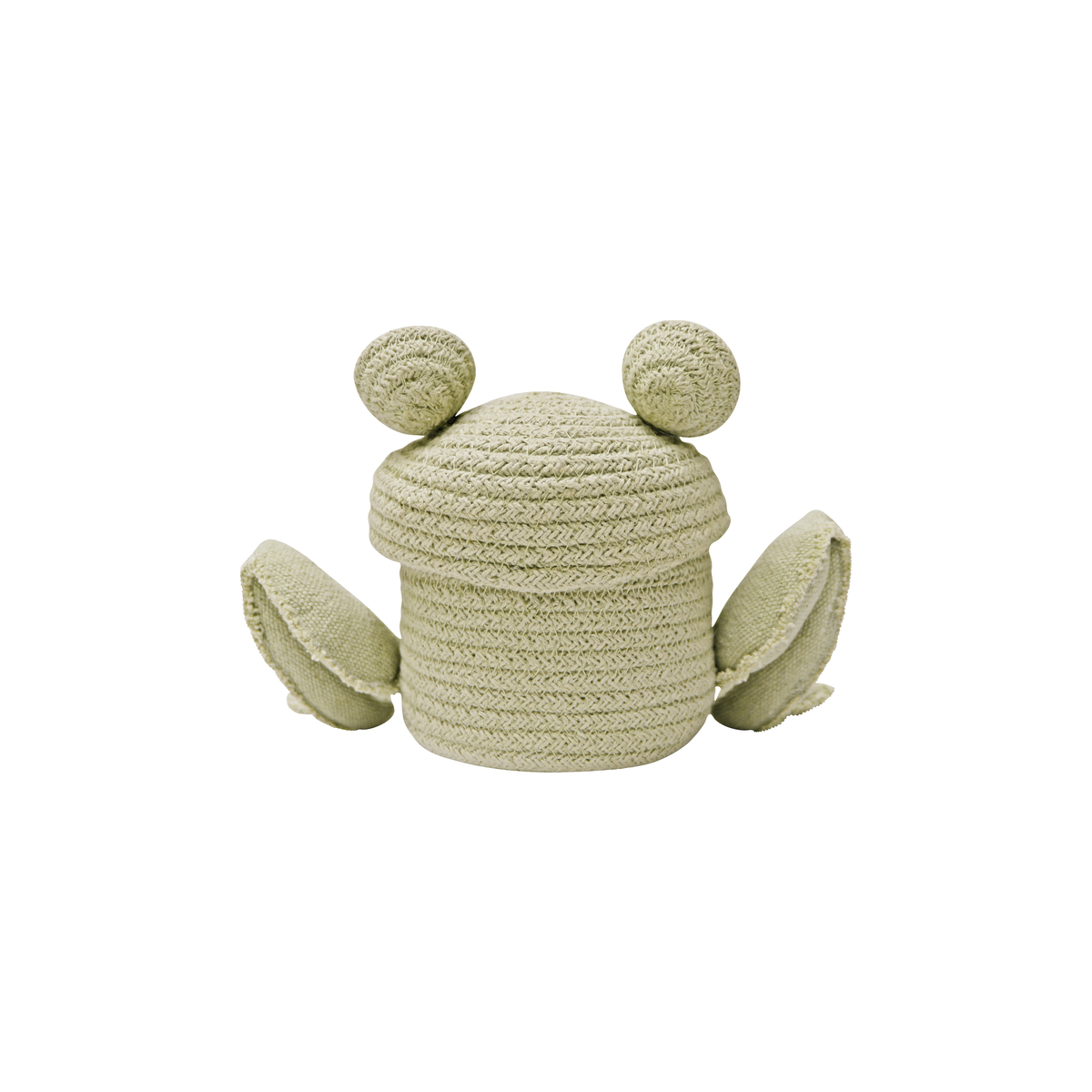 Panier Fred la Grenouille JARDIN FANTASTIQUE olive, naturel, gris foncé, LORENA CANALS