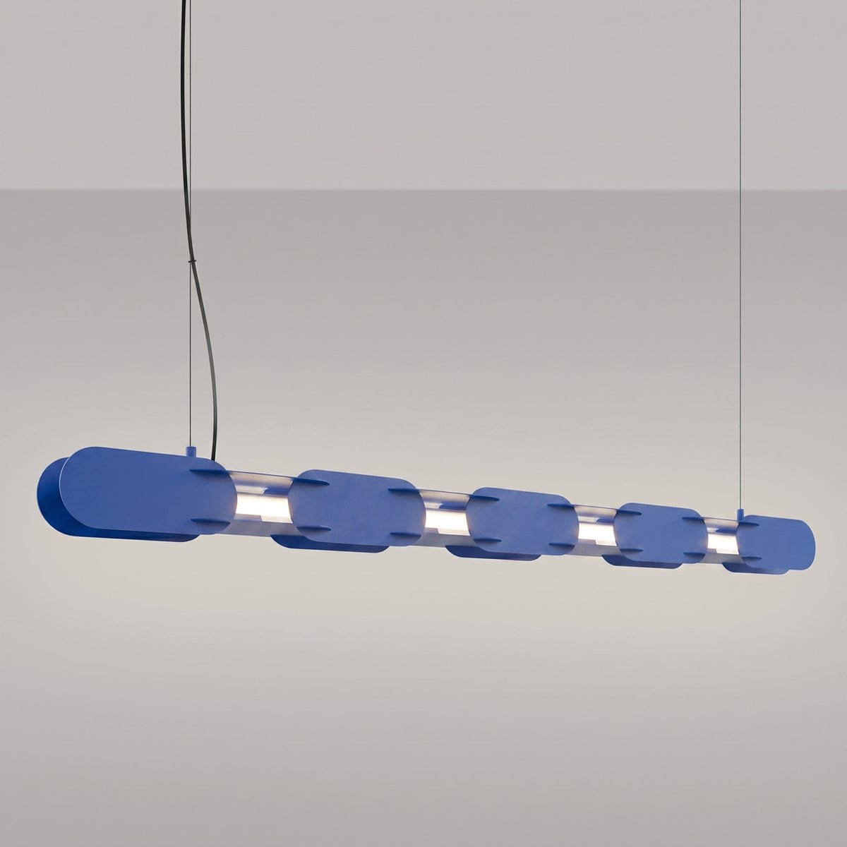 Suspension Acier Outremer LED 1 Chain outremer, EDEN