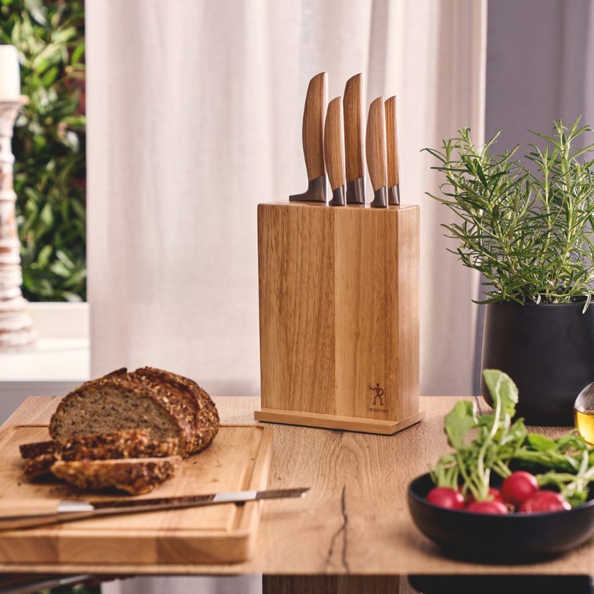Bloc de couteaux HENCKELS by ZWILLING Pakka, 7 pièces, Nature nature, ZWILLING