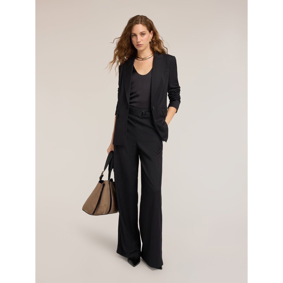 Blazer croisé noir, MOTIVI