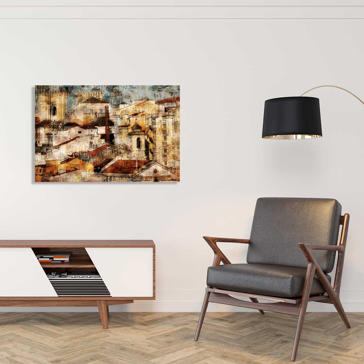 Tableau deco Alfama tableau alu dibond, HEXOA