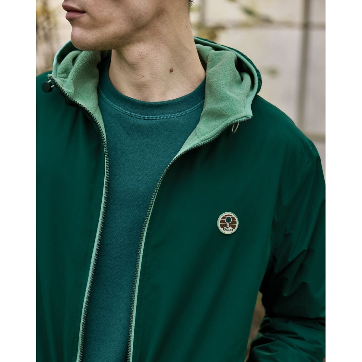 Veste polyester CARNOET WARM bleu marine, FAGUO