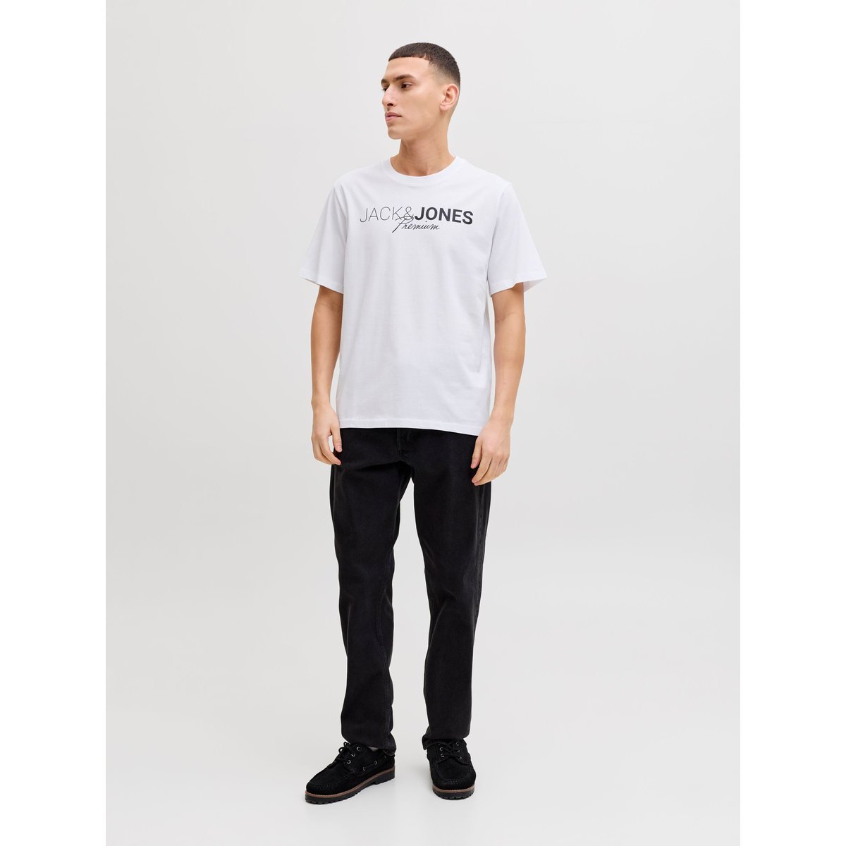 T-Shirt white, JACK & JONES