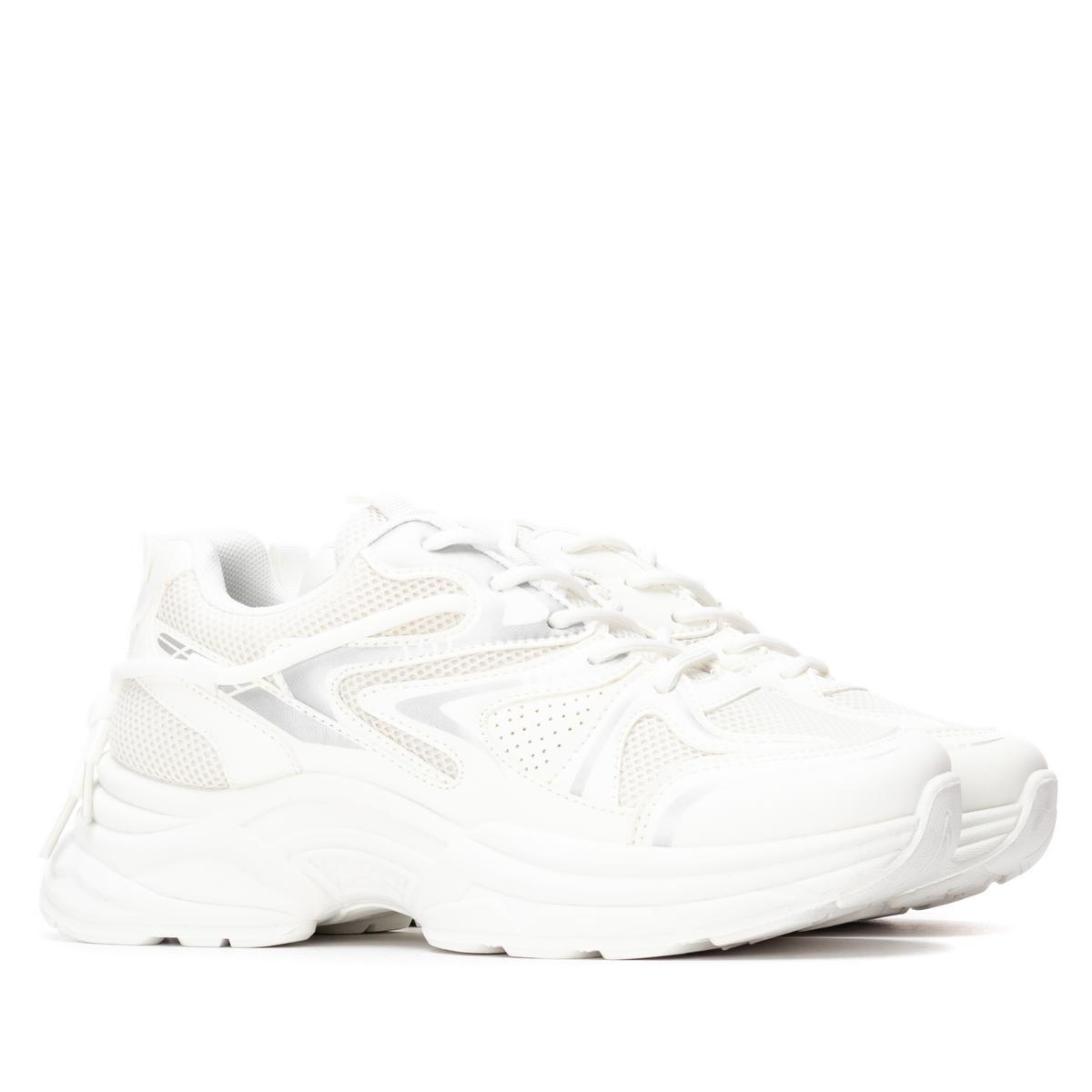 Baskets Plaine Lacets blanc, REFRESH