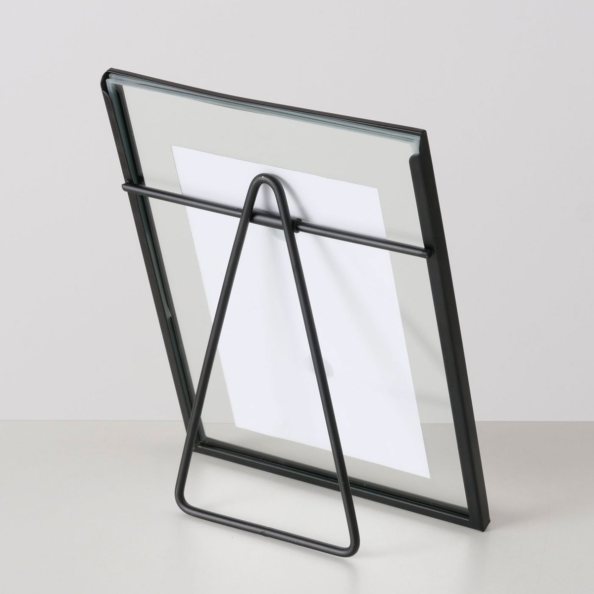 Cadre photo en métal noir et verre transparent 10x15cm noir, WADIGA