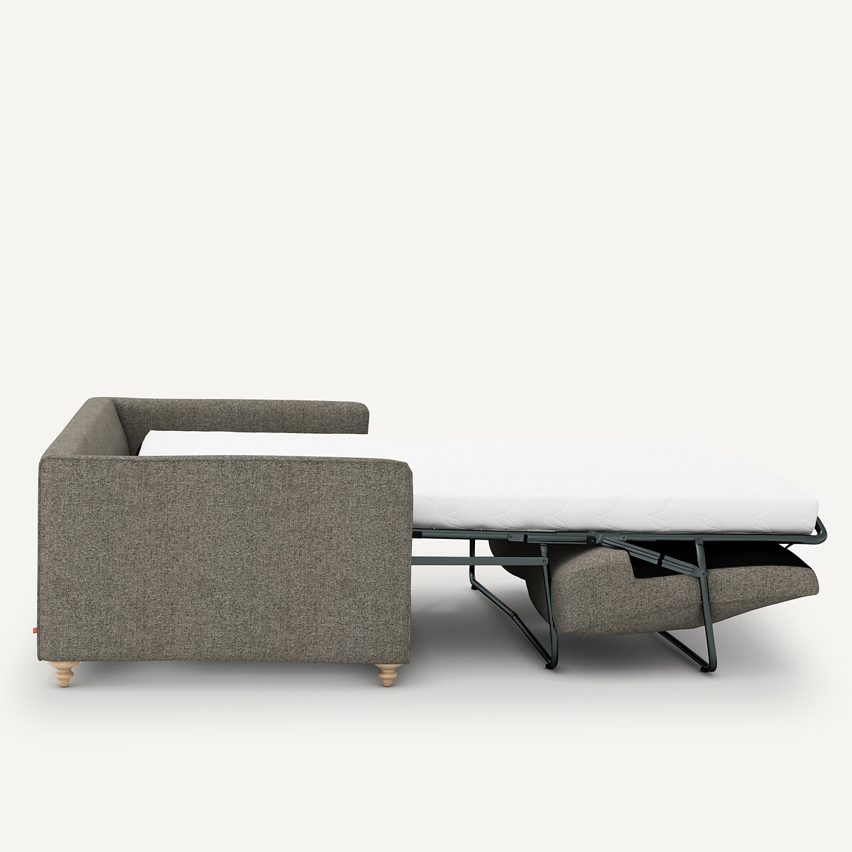 Canapé compact convertible tweedé, Lazare cappuccino, AM.PM