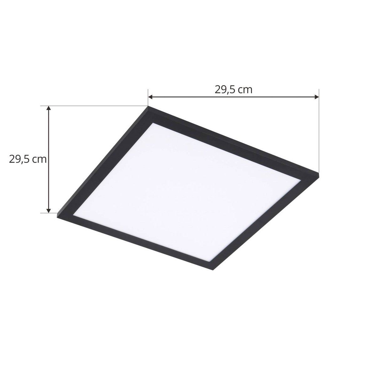 Plafonnier moderneLED, Enhife noir, LINDBY