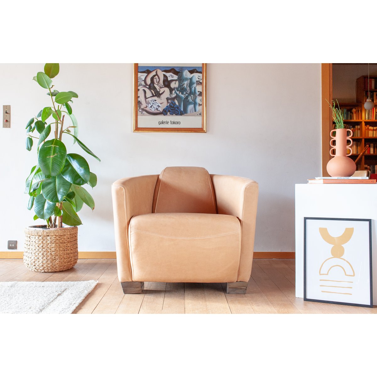 Fauteuil en cuir RED BARON noir, PRODUIT INTERIEUR BRUT