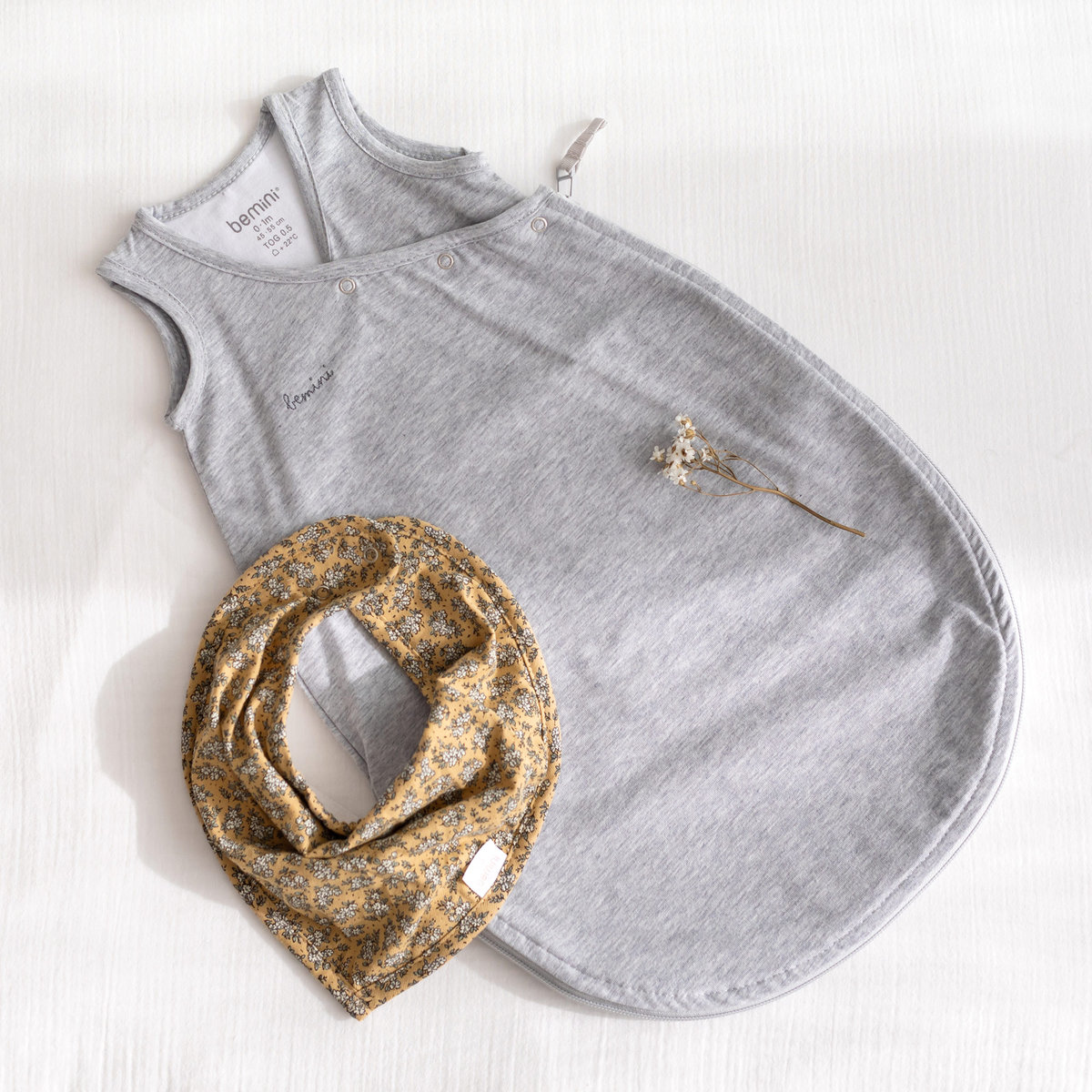 Gigoteuse sans manches été - TOG 0.5 Jersey d’été mix grey, BEMINI