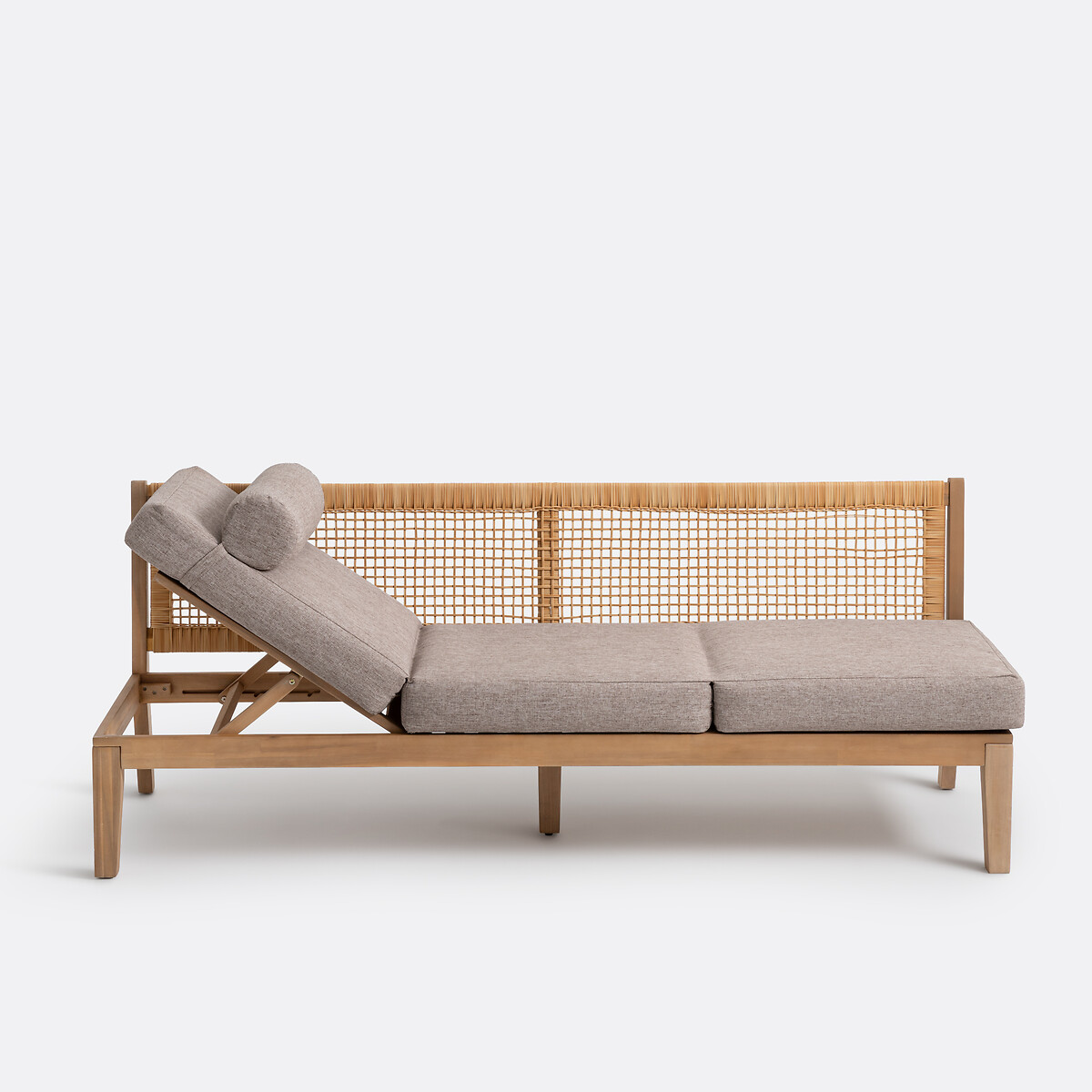 Modulaire tuinbank, 3-zits Cedalia kleur naturel, LA REDOUTE INTERIEURS