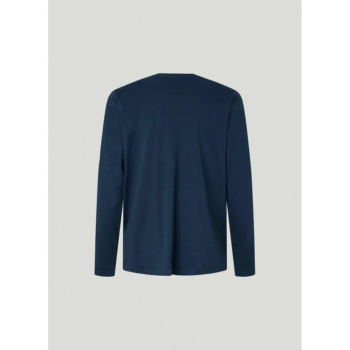 T-shirt col rond manches longues Eggo bleu marine, PEPE JEANS