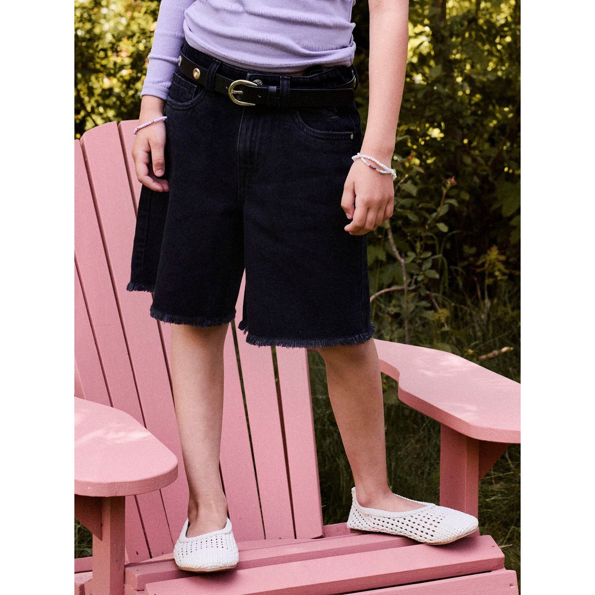 Short long, large black denim, NAME IT