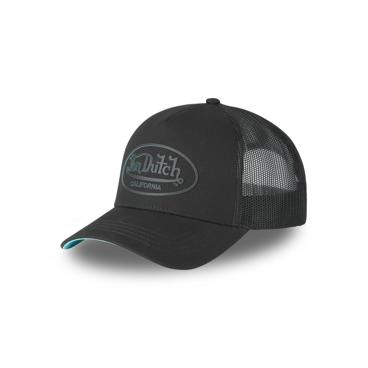 Casquette Trucker Log noir/turquoise, VON DUTCH