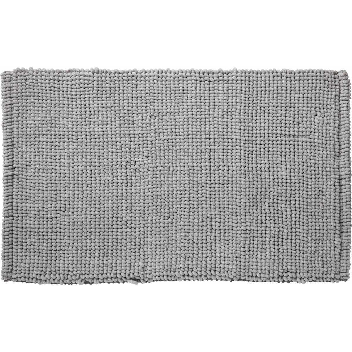 Tapis de bain en polycoton uni BALI gris, GUY LEVASSEUR