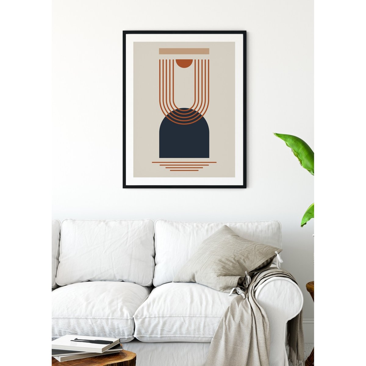 Affiche Abstract Figures 7 blanc, L'AFFICHERIE