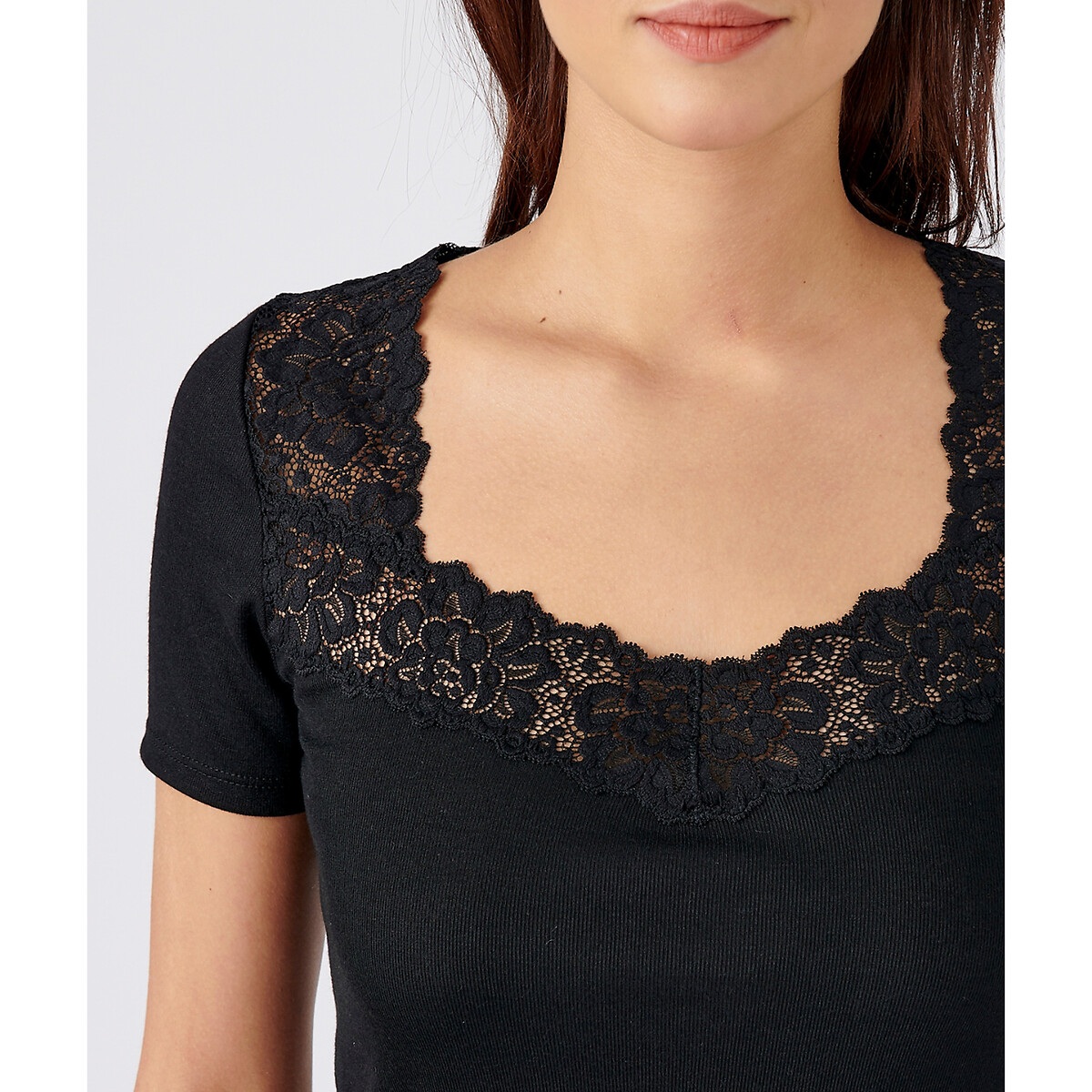 Tee-shirt manches courtes Thermolactyl Degré 2 noir, DAMART