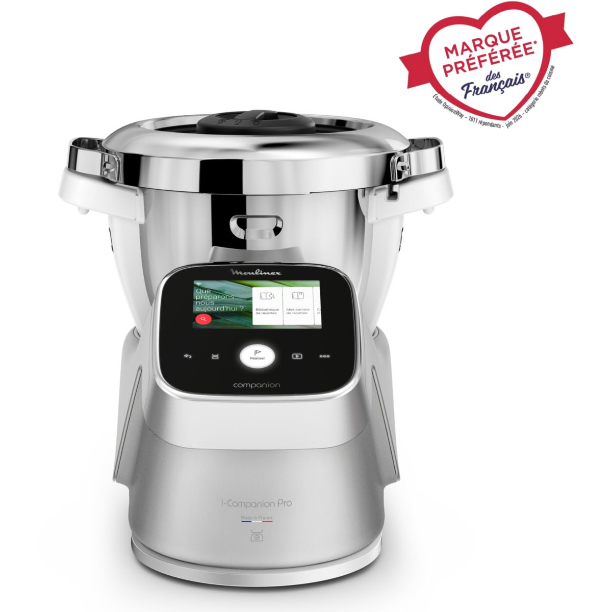 Robot cuiseur I Companion Touch Pro HF93ECF0 couleur unique, MOULINEX