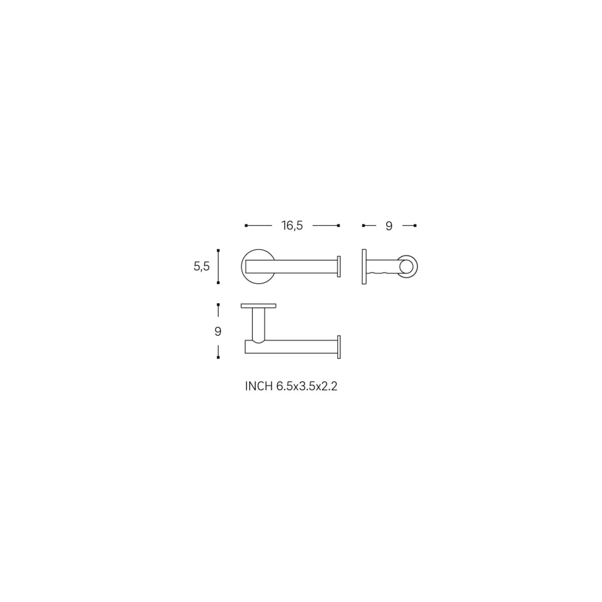 Porte Papier Toilette ARCHITECT SP chrome, COSMIC