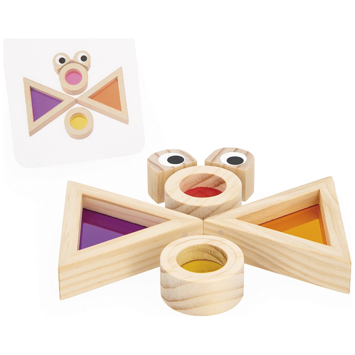 Jeu sensoriel Blocs translucides multicolore, JANOD