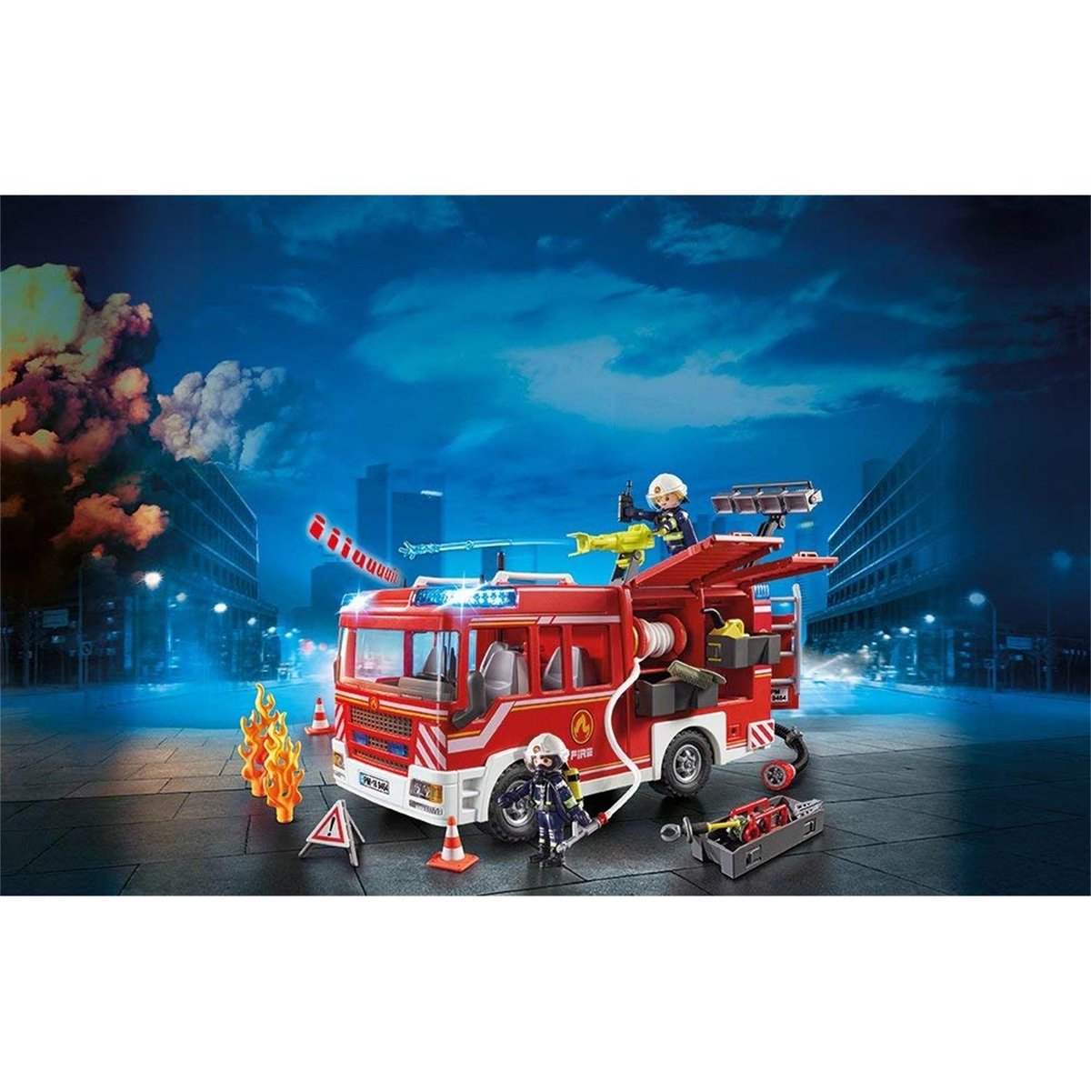 City ActionSet de 2 Boîtes Playmobil sur le thème des pompiers multicolore, PLAYMOBIL