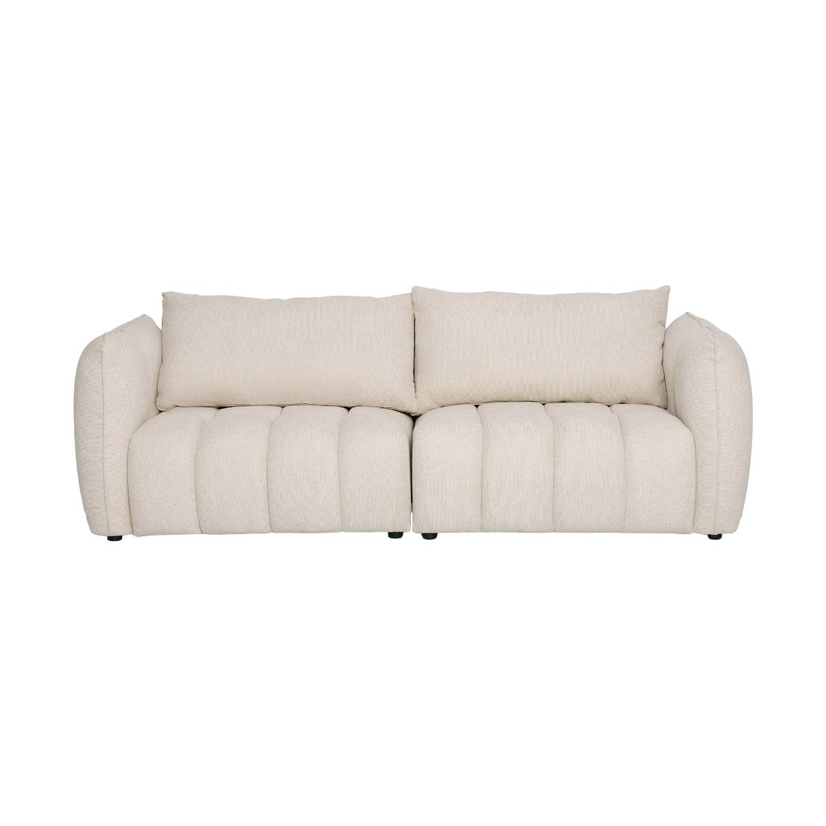 Canapé en tissu KAORI beige, MADE IN MEUBLES