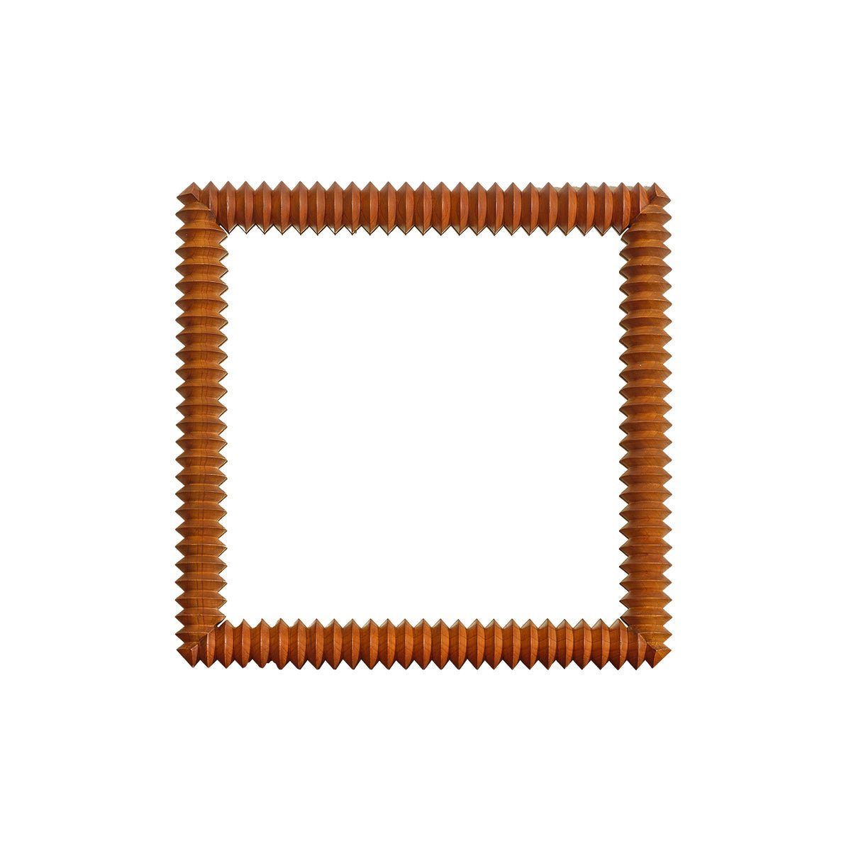 Miroir en mindi massif carré L56,5 x H56,5  ODILE marron, BERAH GETAH