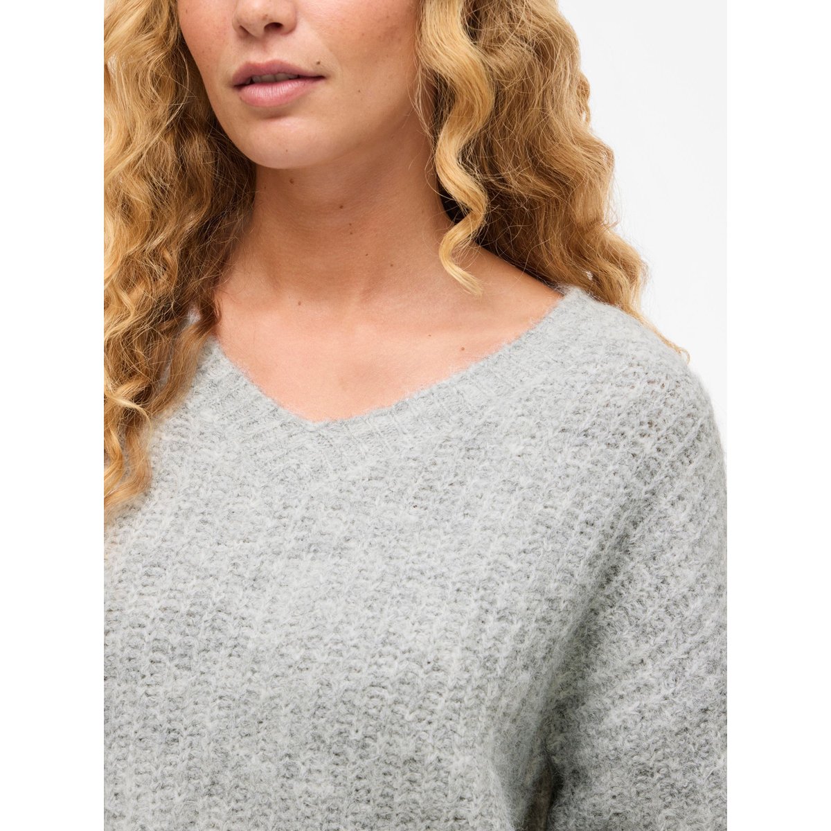 Pull En Maille medium grey melange, VILA