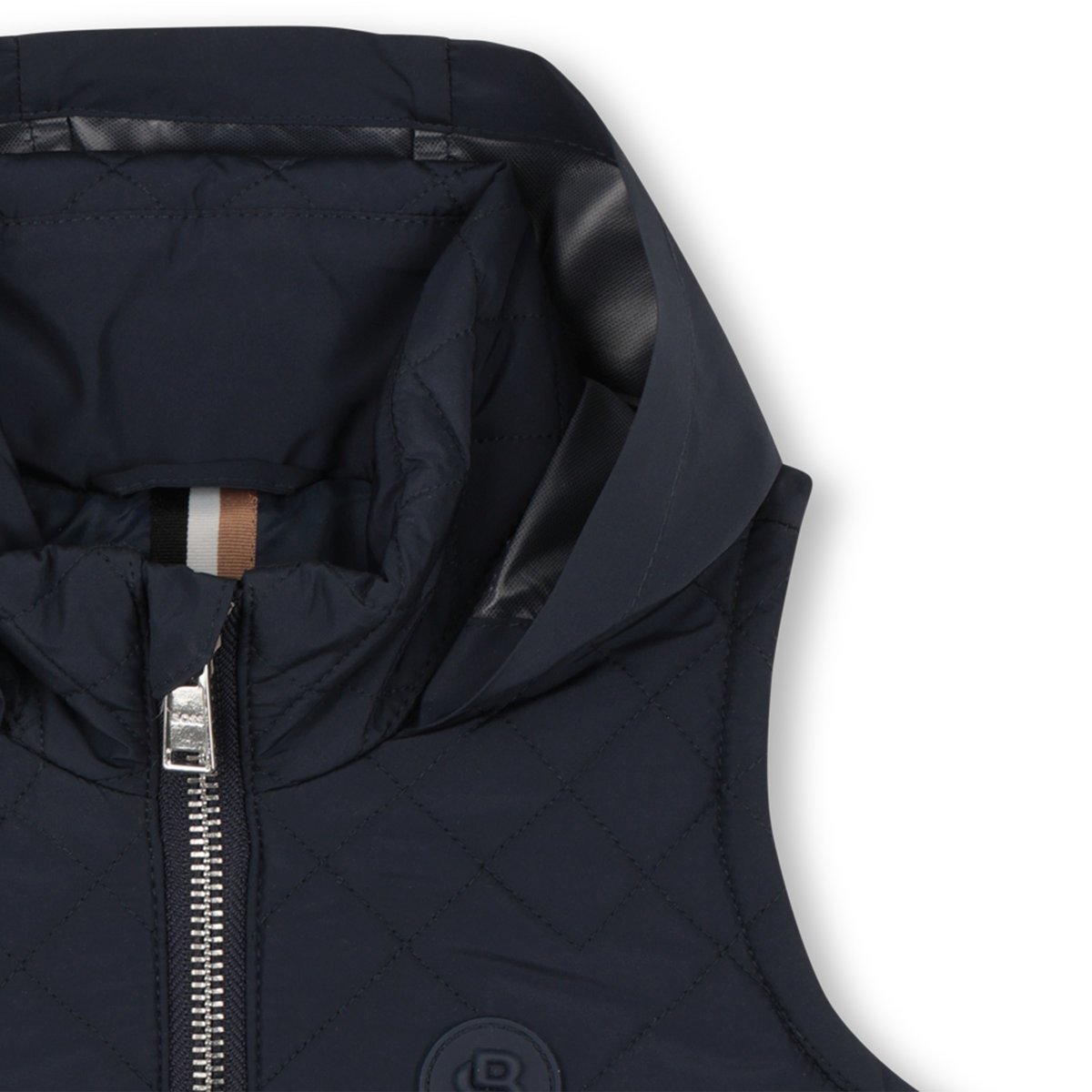 Doudoune sans manches À capuche bleu cargo, BOSS KIDSWEAR