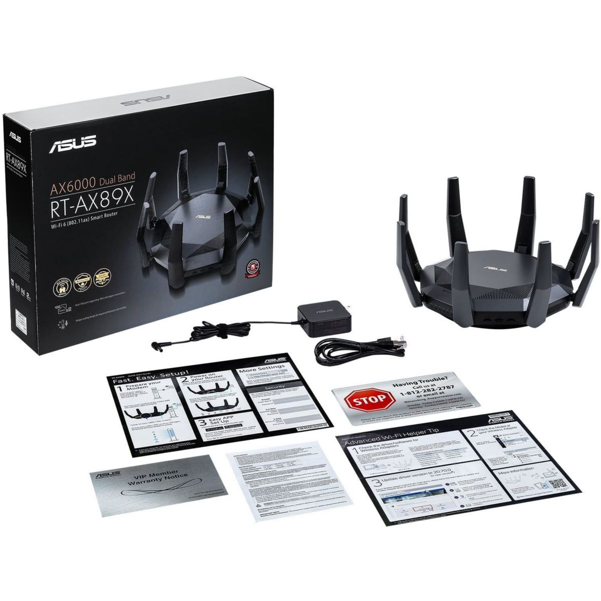 Routeur Wifi Routeur WiFi 6 AX6000 Gaming R couleur unique, ASUS