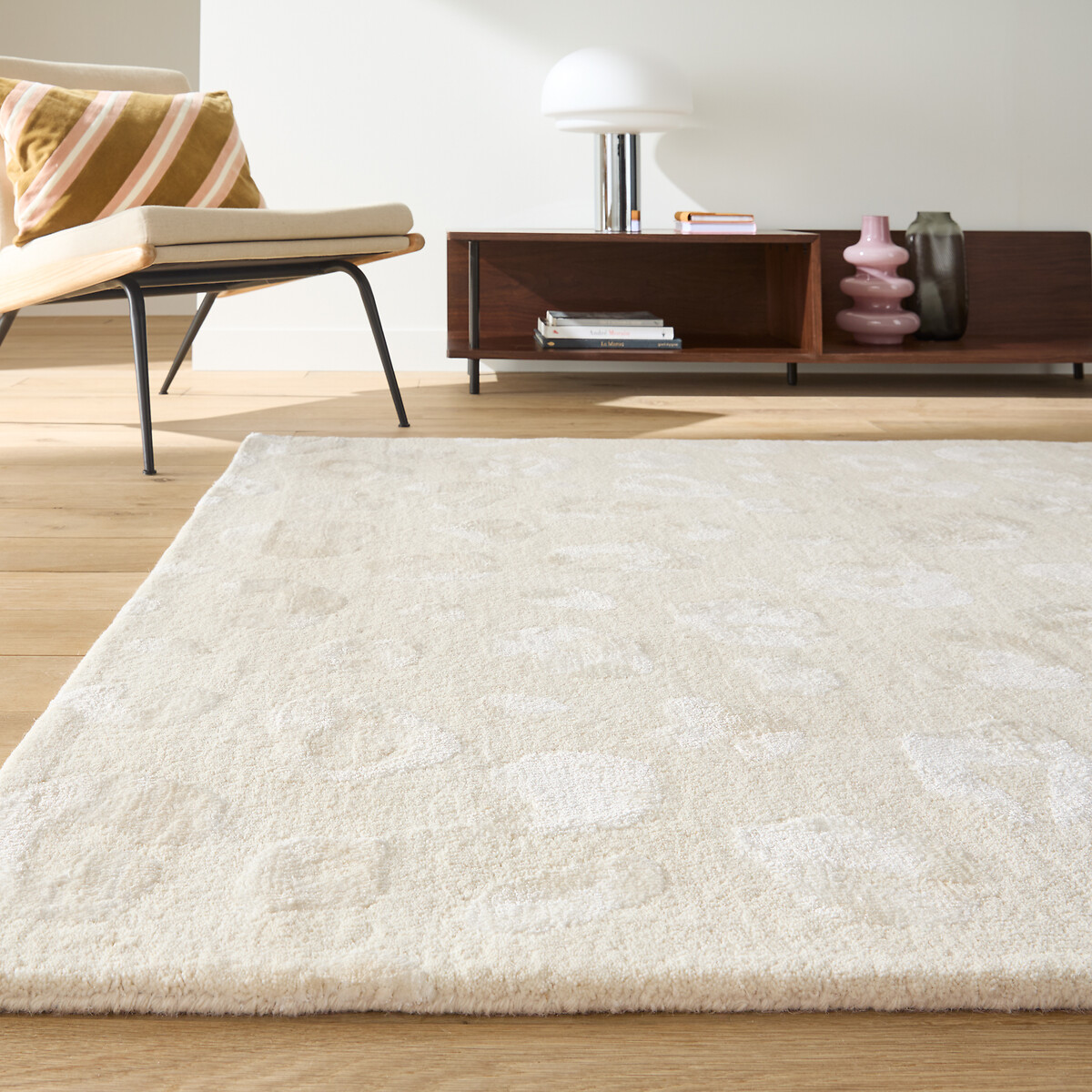 Tapis en 65% laine, motif léopard, THELMA ecru, LA REDOUTE INTERIEURS