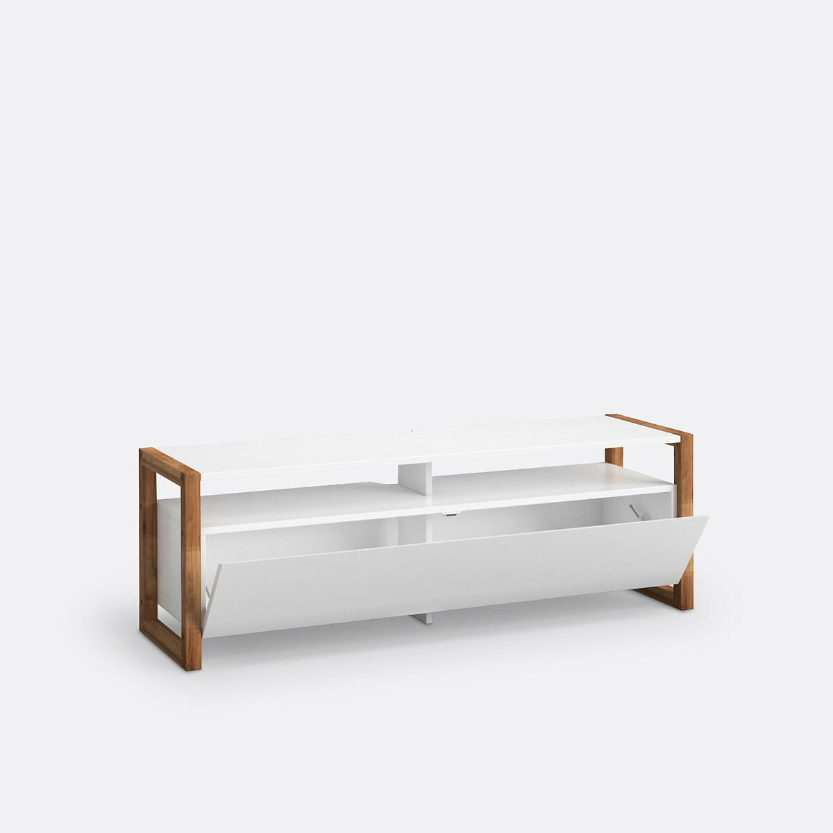 Meuble TV porte abattante, Compo blanc, LA REDOUTE INTERIEURS
