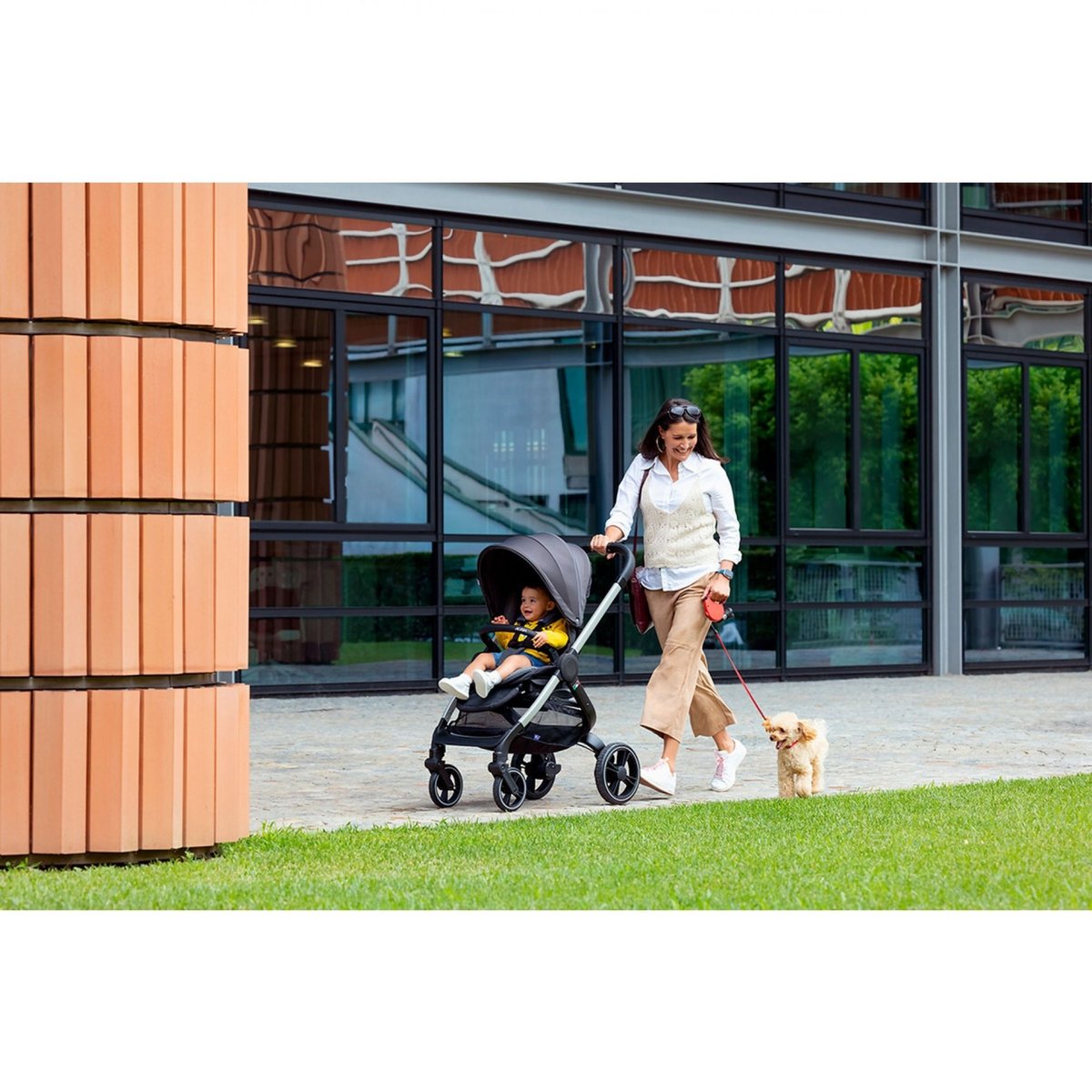 Poussette Trio Alysia i-Size gris, CHICCO
