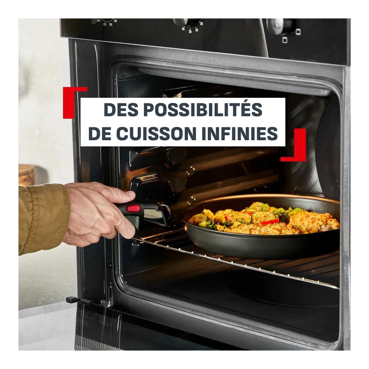 Batterie de cuisine Ingenio Excellence poeles 24/28cm couleur unique, TEFAL
