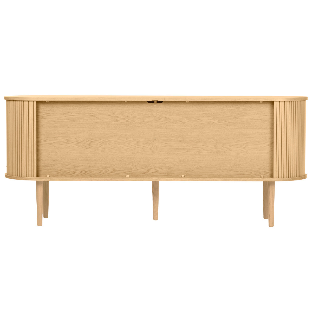 Buffet vintage bois clair chêne avec rangements 2 portes coulissantes L180 cm EPIC chêne clair, MILIBOO