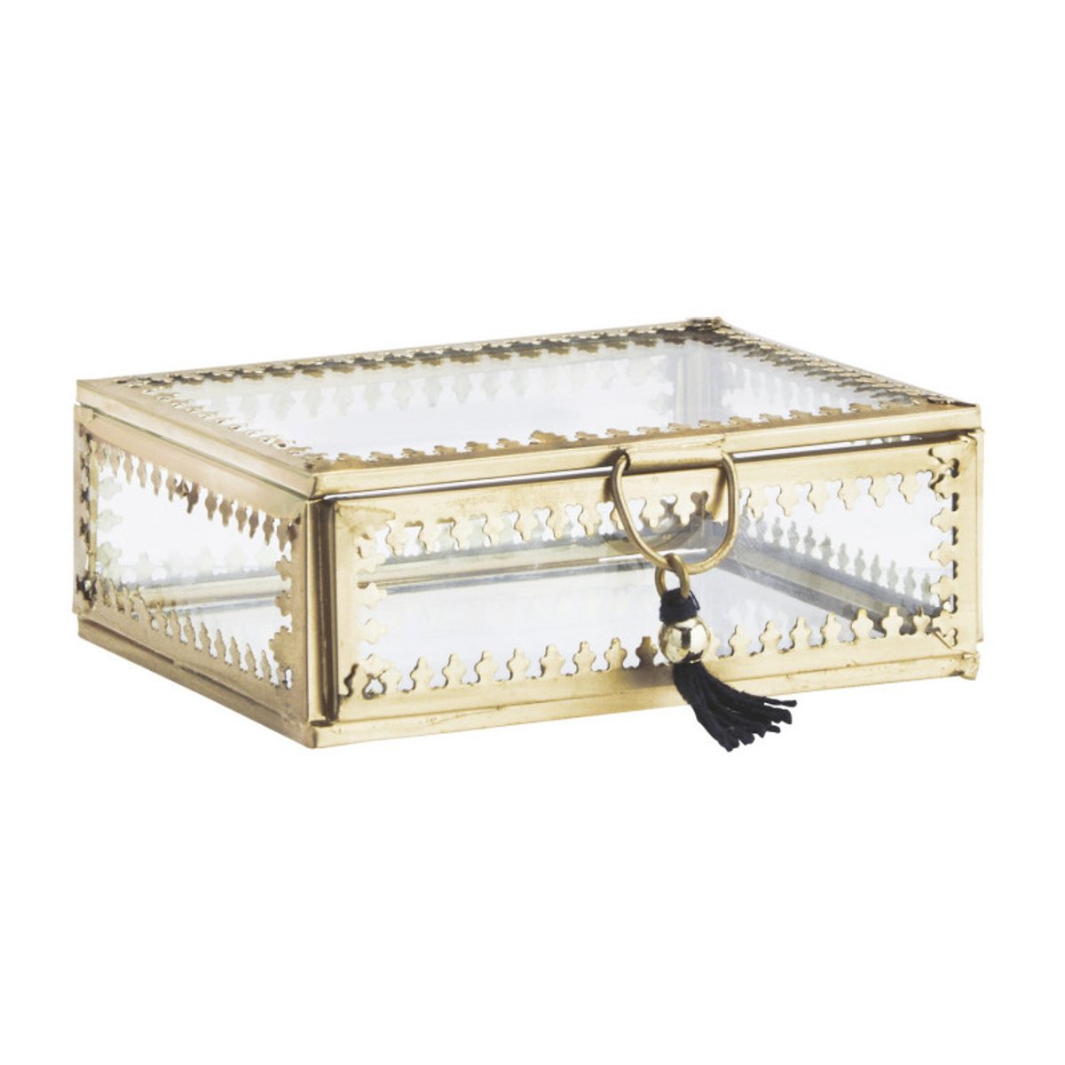 Petite boite à bijoux verre laiton, MADAM STOLTZ