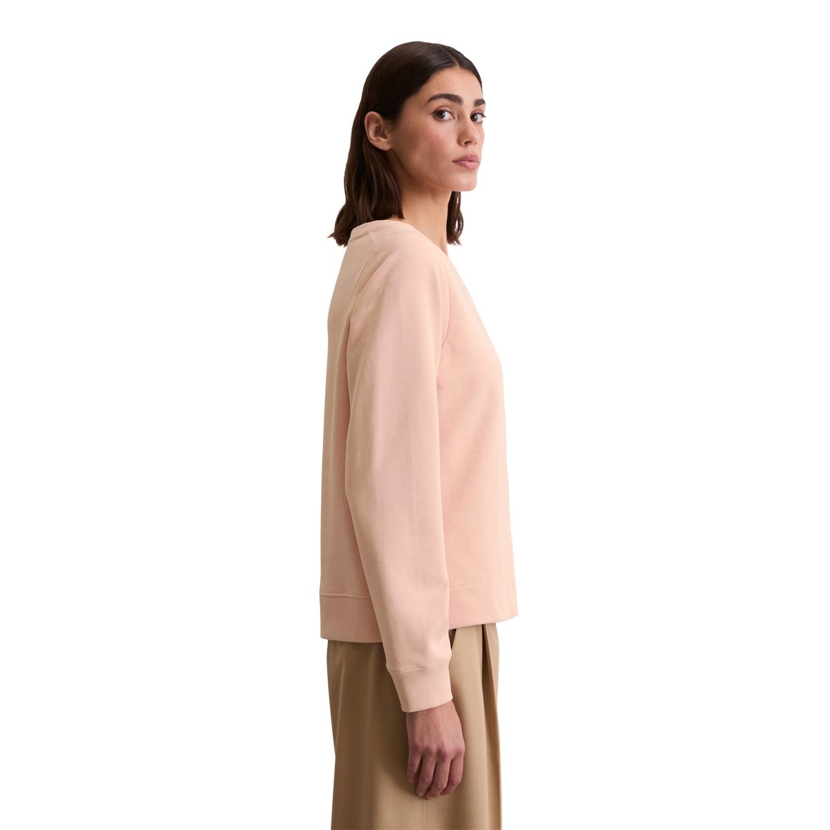 Sweat-shirt relaxed avec surface peignée rose, MARC O'POLO