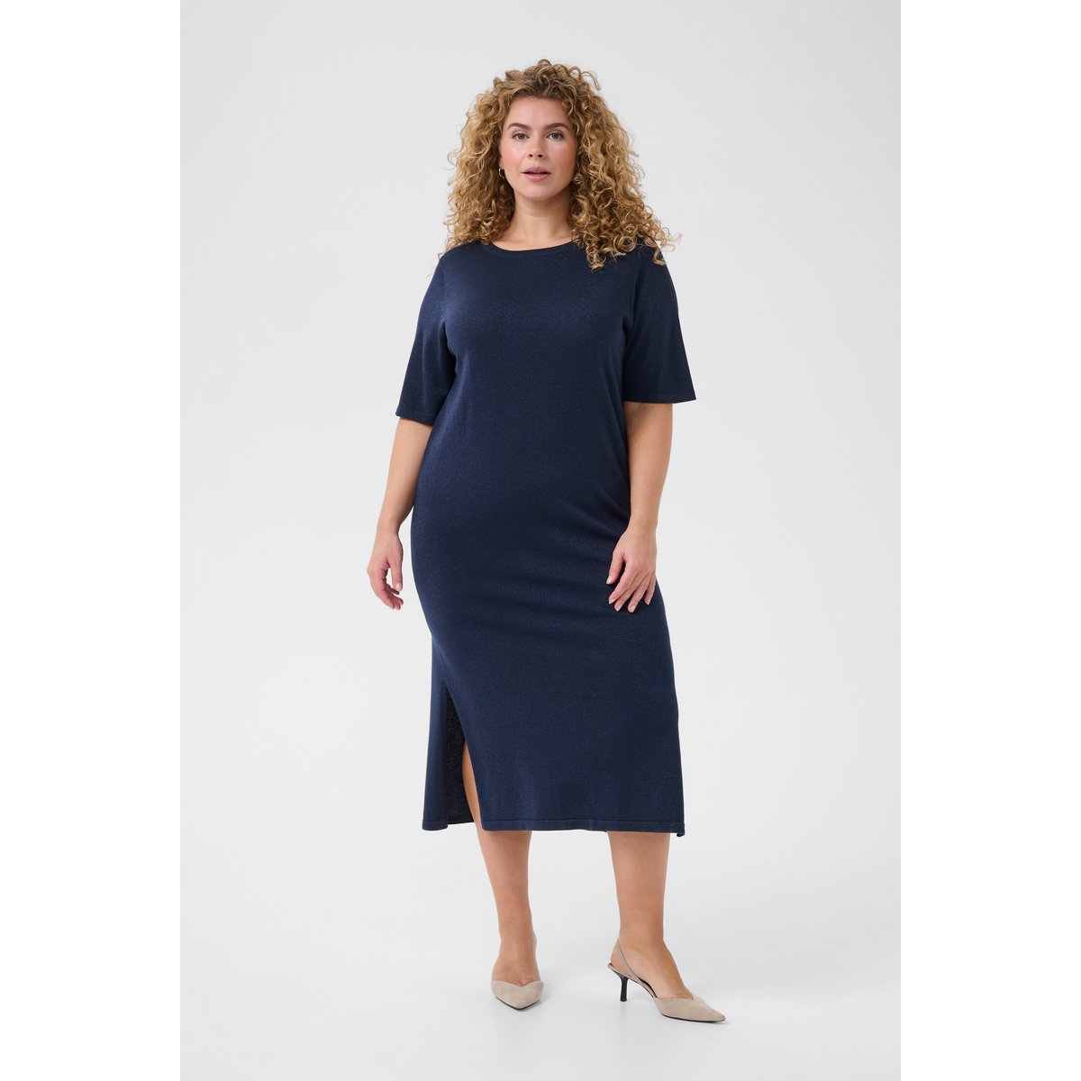 Dress bleu marine, KAFFE CURVE