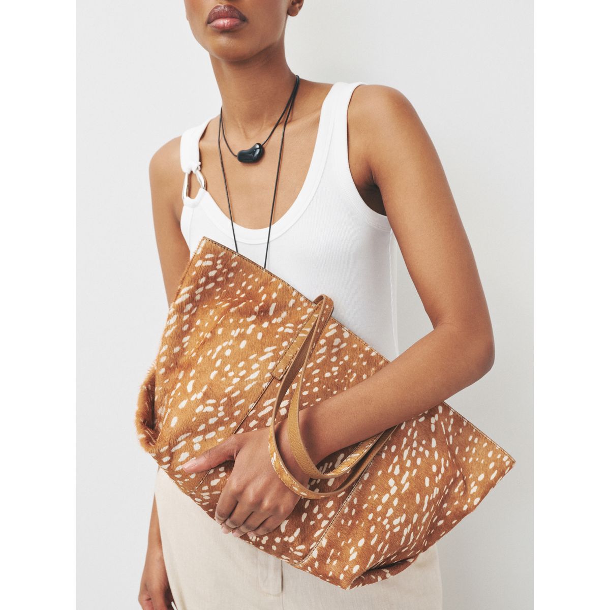 Sac bandoulière cerf en cuir n. premium animal, NEXT