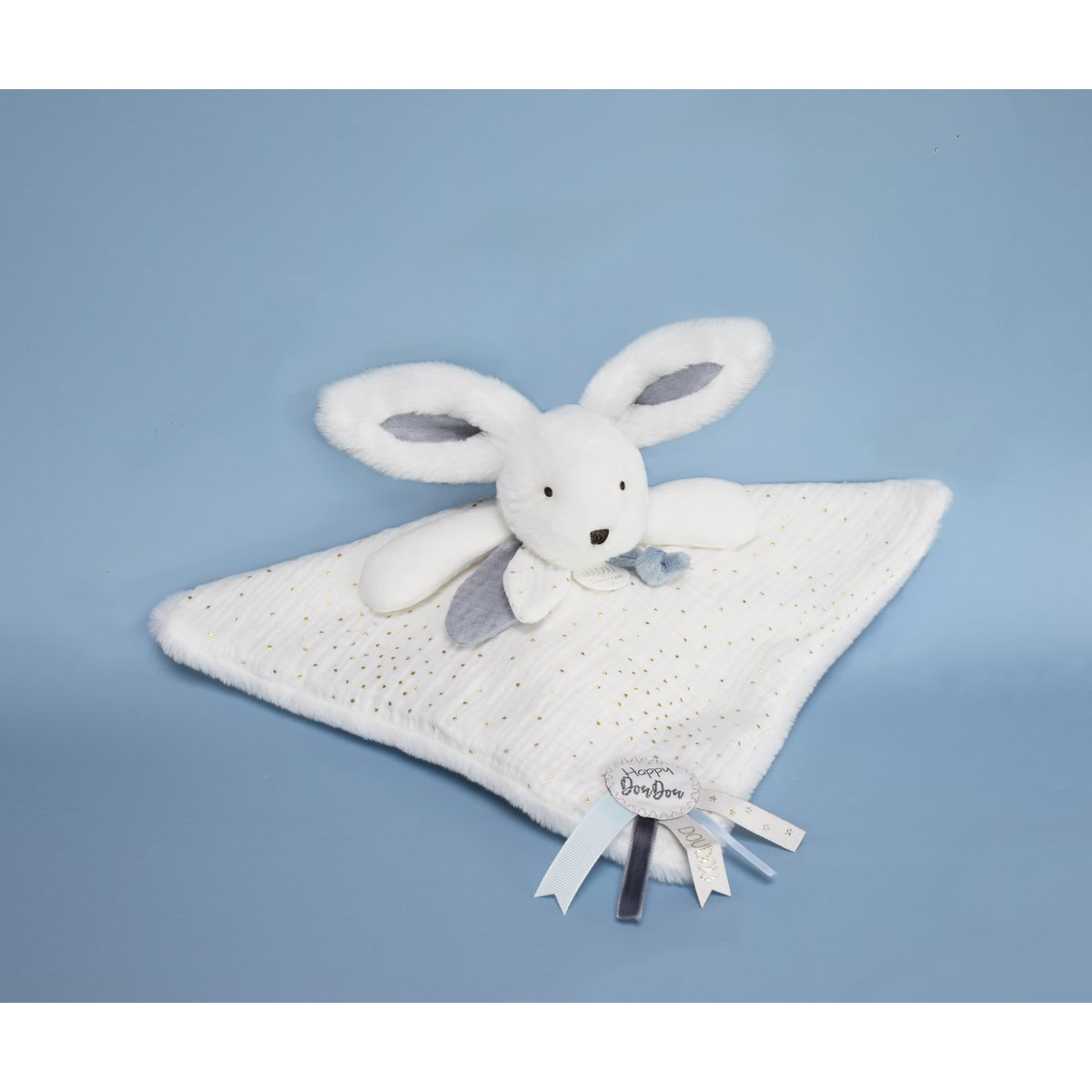 Doudou happy wild 25 cm blanc, DOUDOU ET COMPAGNIE