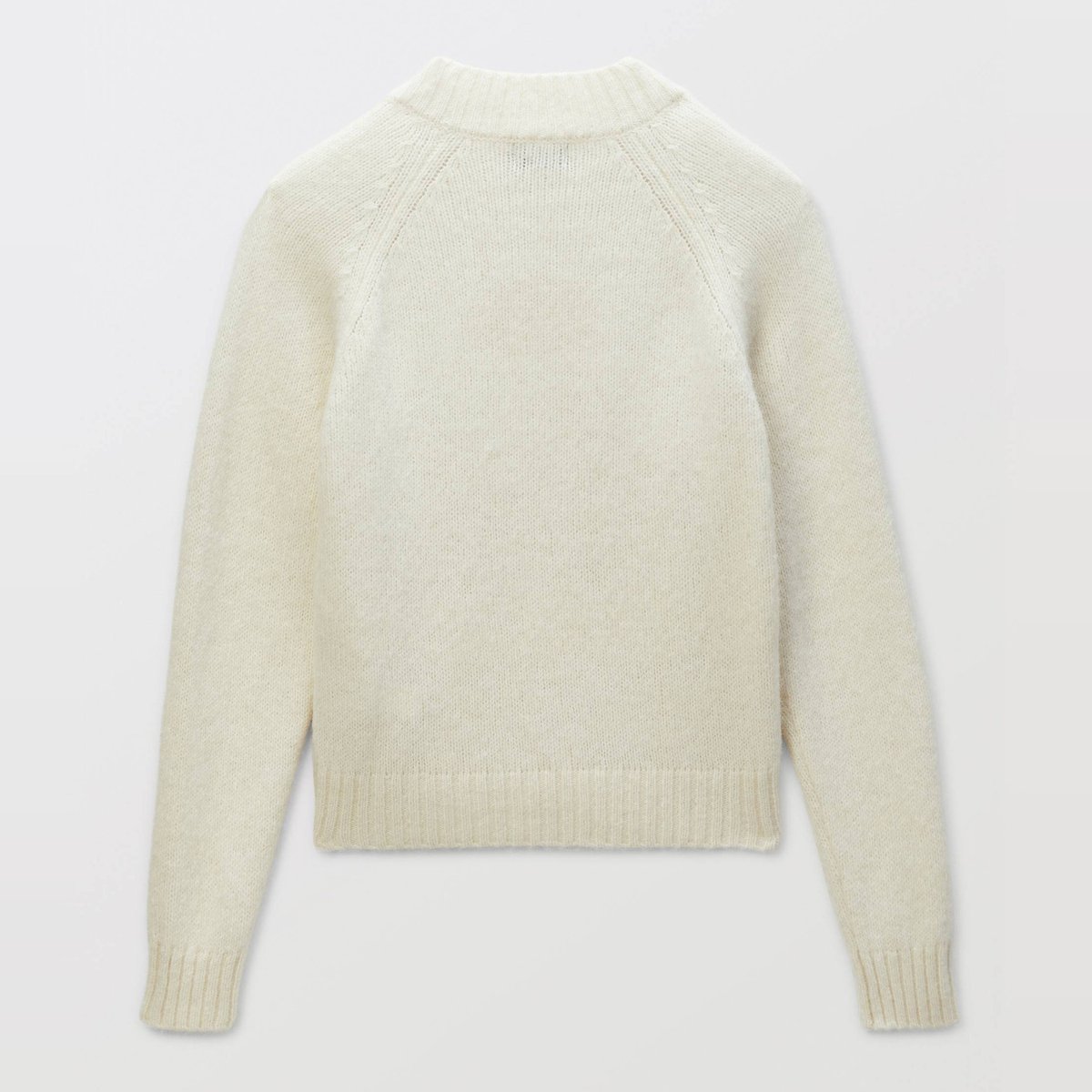 Pull col V contenant de l'Alpaga ecru, MONOPRIX