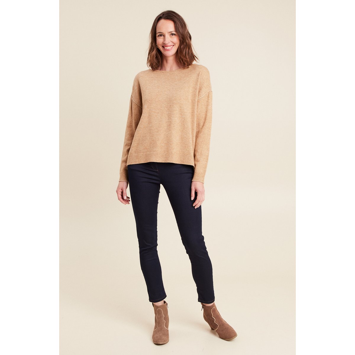 Pull manches longues beige, BREAL