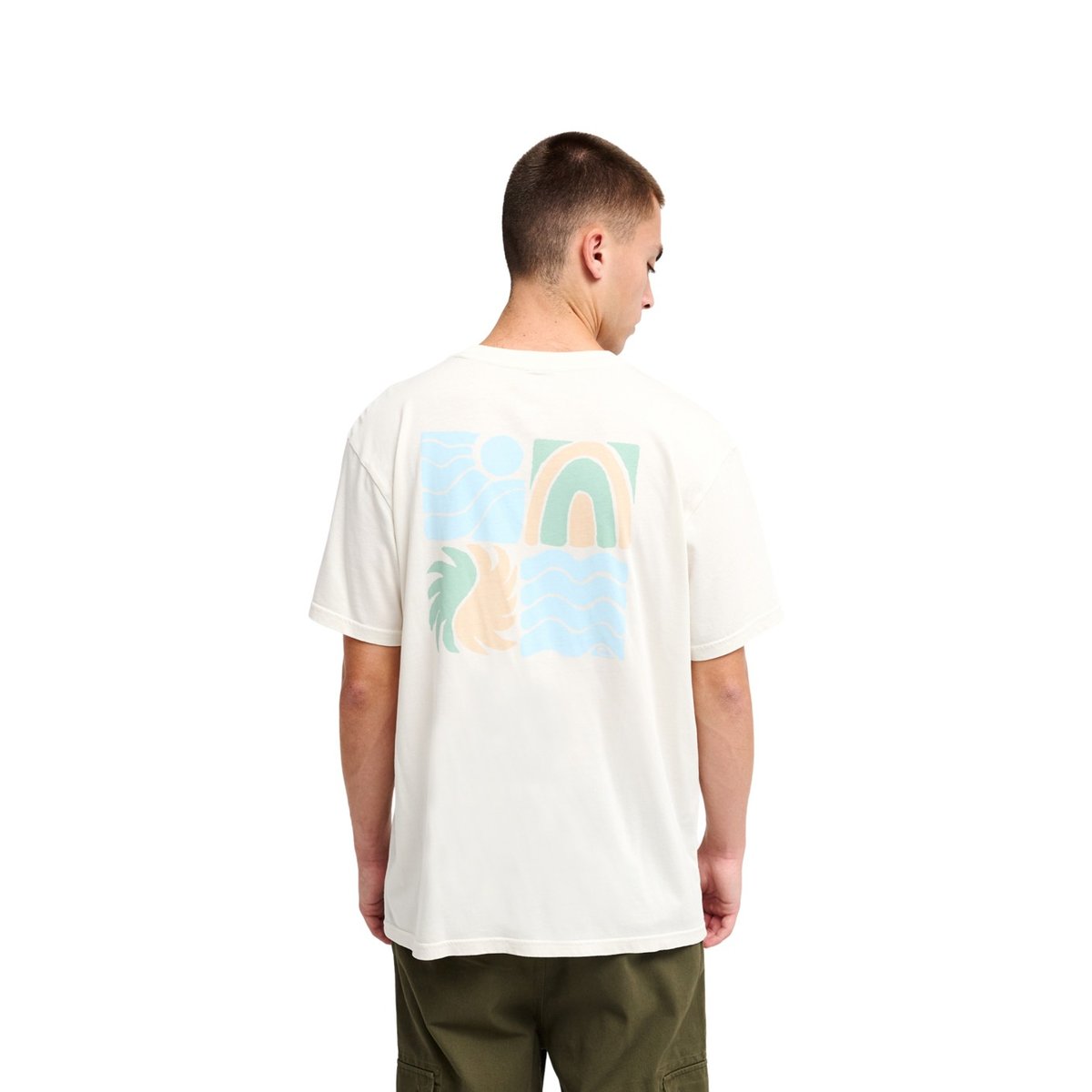 T-Shirt manches courtes EVO VIBES blanc snow white, QUIKSILVER