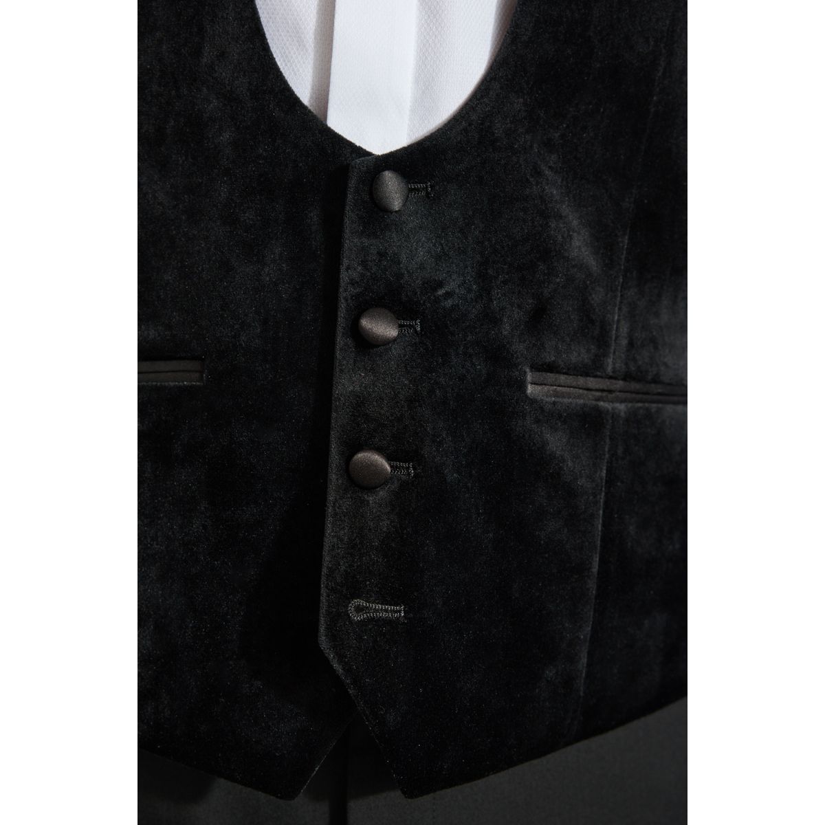 Gilet de costume boutonné noir, NEXT