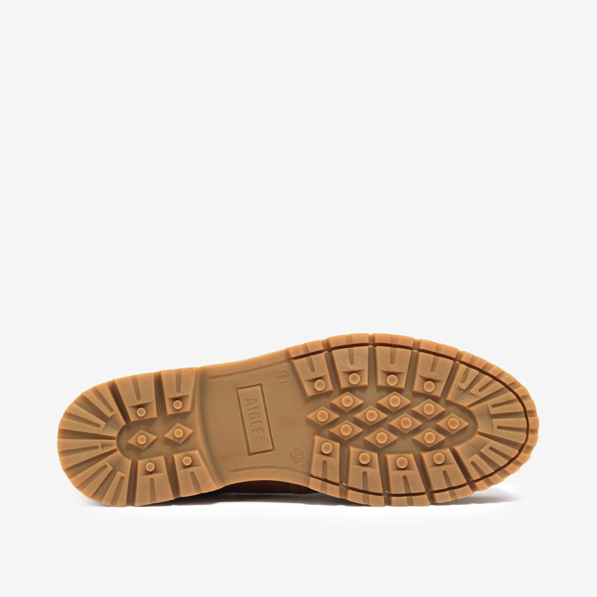 Chaussures bateau en cuir TARMAC marron, AIGLE