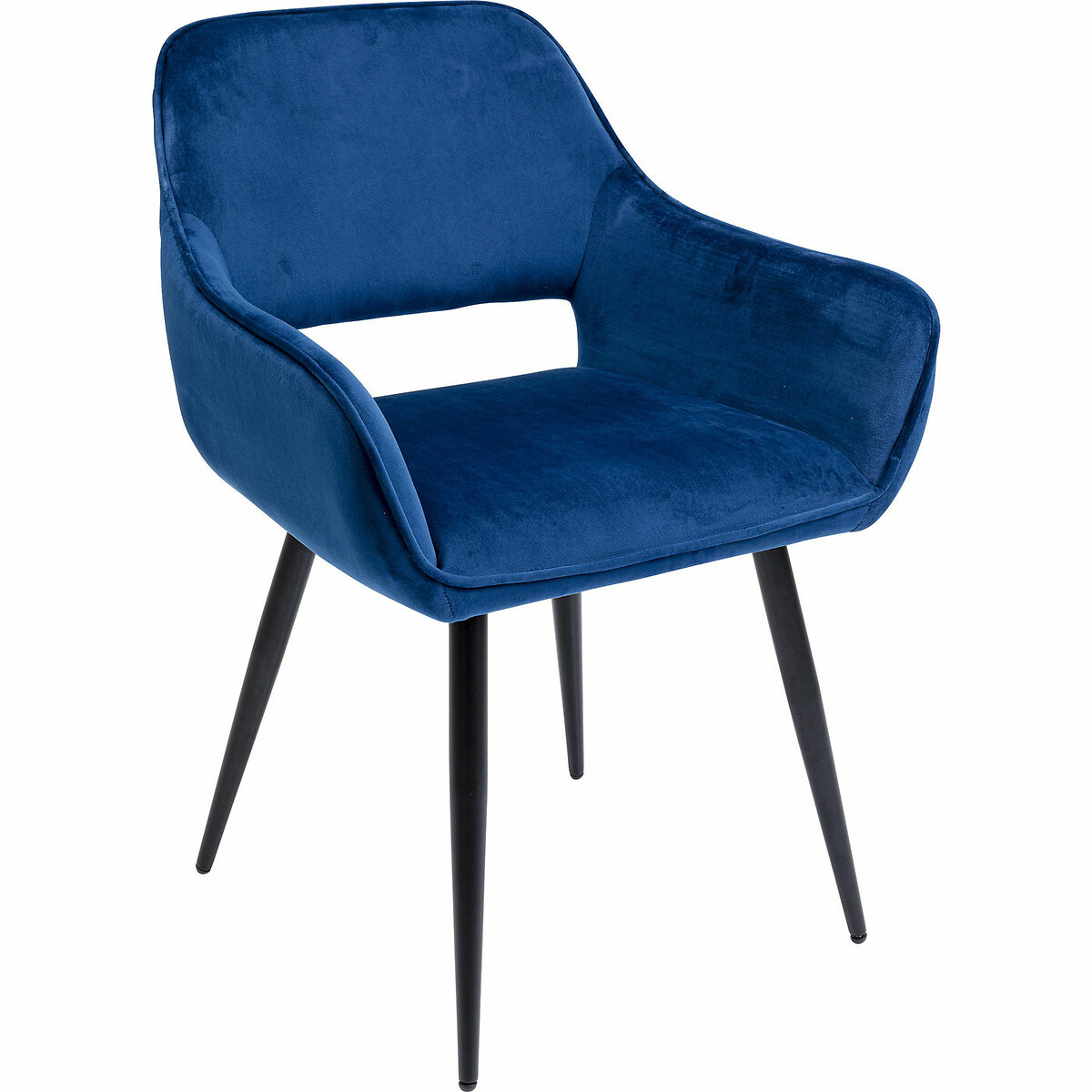 Chaise a. acc. San Francisco bleu noir, KARE DESIGN