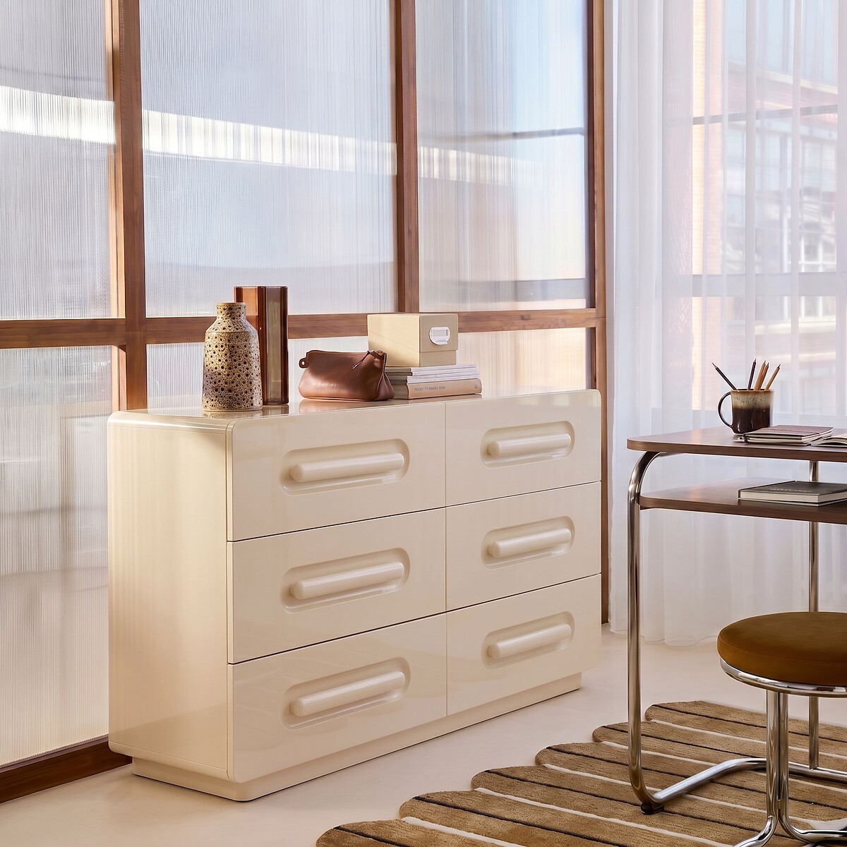 Newcool 6-Drawer Chest of Drawers ivory, LA REDOUTE INTERIEURS