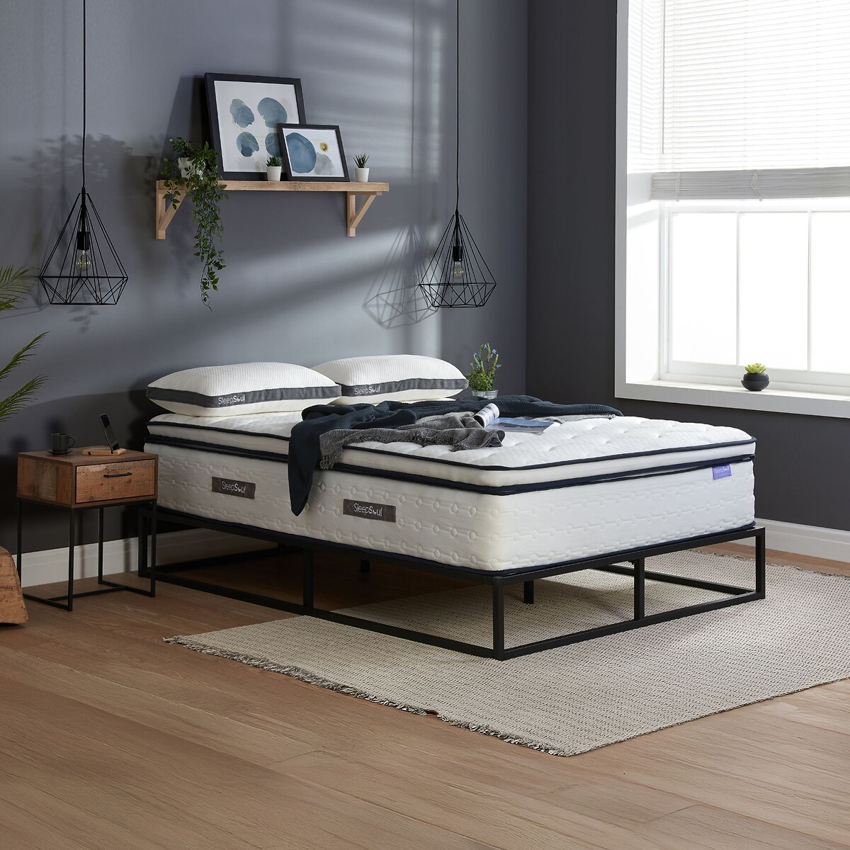SleepSoul Space 2000 Pocket Mattress white, SLEEPSOUL