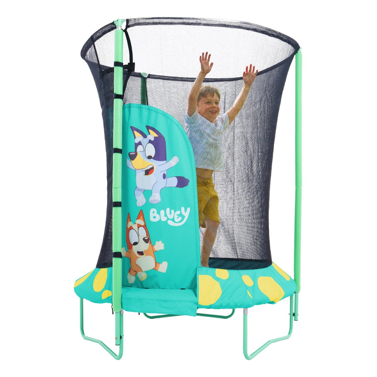 Trampoline rond Bluey JUNIOR noir - bleu - vert, TP TOYS